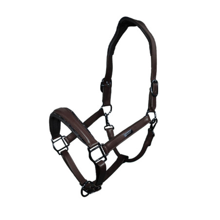 Licol en cuir Equestrian Stockholm anatomic scintillant