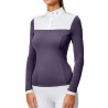 Polo de concours Equestrian Stockholm Fine Line femme - Violet sombre