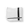 Tapis de dressage Equestrian Stockholm avec bandes - Blanc