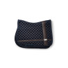 Tapis de selle Equestrian Stockholm jumping avec bandes en cuir - Argent