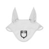 Bonnet anti-mouches Equestro cube stretch technical avec logo - Blanc
