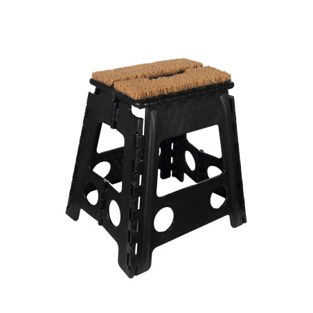Tabouret pliant avec paillasson HKM