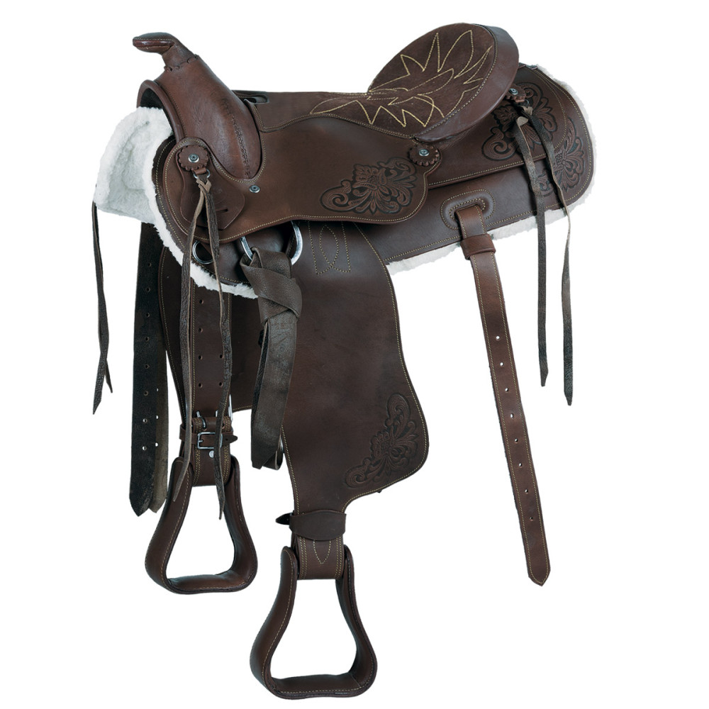Selle d'équitation de fournisseur de haute qualité selle anglaise en cuir cheval