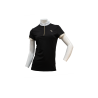 Polo de concours Flags & Cup Andria femme manches courtes - Noir