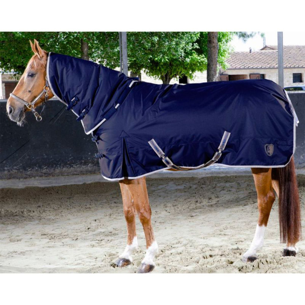Coperta In Pile Per Cavallo Horze Marquess 145 - Morbida E Calda, Colore Blu - Ideale Per Sotto Sella E Dopo L'Attività - 3