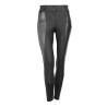 Pantalon Tattini Melissa avec empiècements en similicuir - Noir