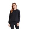 Sweat-shirt d'équitation Horse Pilot en laine de Mérinos femme - Dark night