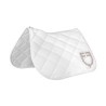 Tapis de saut logo en strass Equestro - Blanc