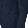 Veste de concours perforée homme 3 boutons Equestro - Marine blazer