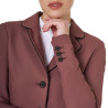 Veste de concours femme en tissu technique stretch Equestro - Marron