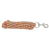 Longe attache tricolore - Marron / orange / blanc