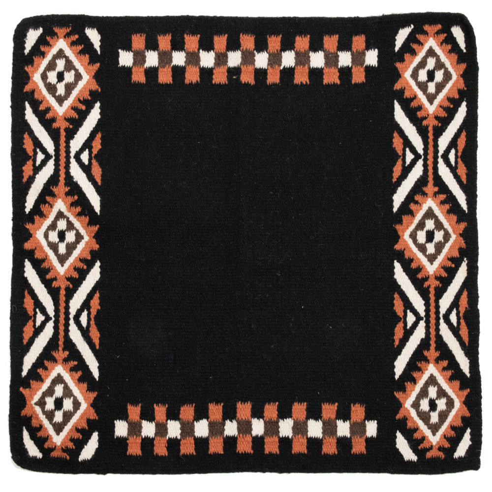 Couverture De Selle (Saddle Blanket) Vintage - Motif Navajo - Dimensions 52 X 28 Pouces - Lourde - Occasion (État Great)