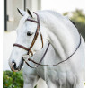 Bridon poney Horseware Cavesson Hunter avec rênes - Marron