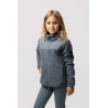 Veste en polaire hybride Misha enfant - Temps orageux