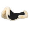 Amortisseur Equestro en tissu technique avec peau de mouton - Noir / naturel