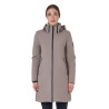 Blouson long femme Equestro déperlante et coupe-vent - Brindle