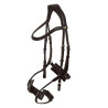Bridon Comfitec Equestro anatomique en cuir - Marron foncé