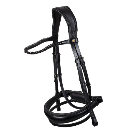 Bridon de dressage Equestro Diamond en cuir