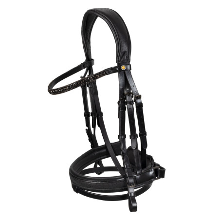 Bridon de dressage Equestro Elegant en cuir