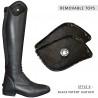Empiècement pour bottes PRATONI Canter - Noir brillant
