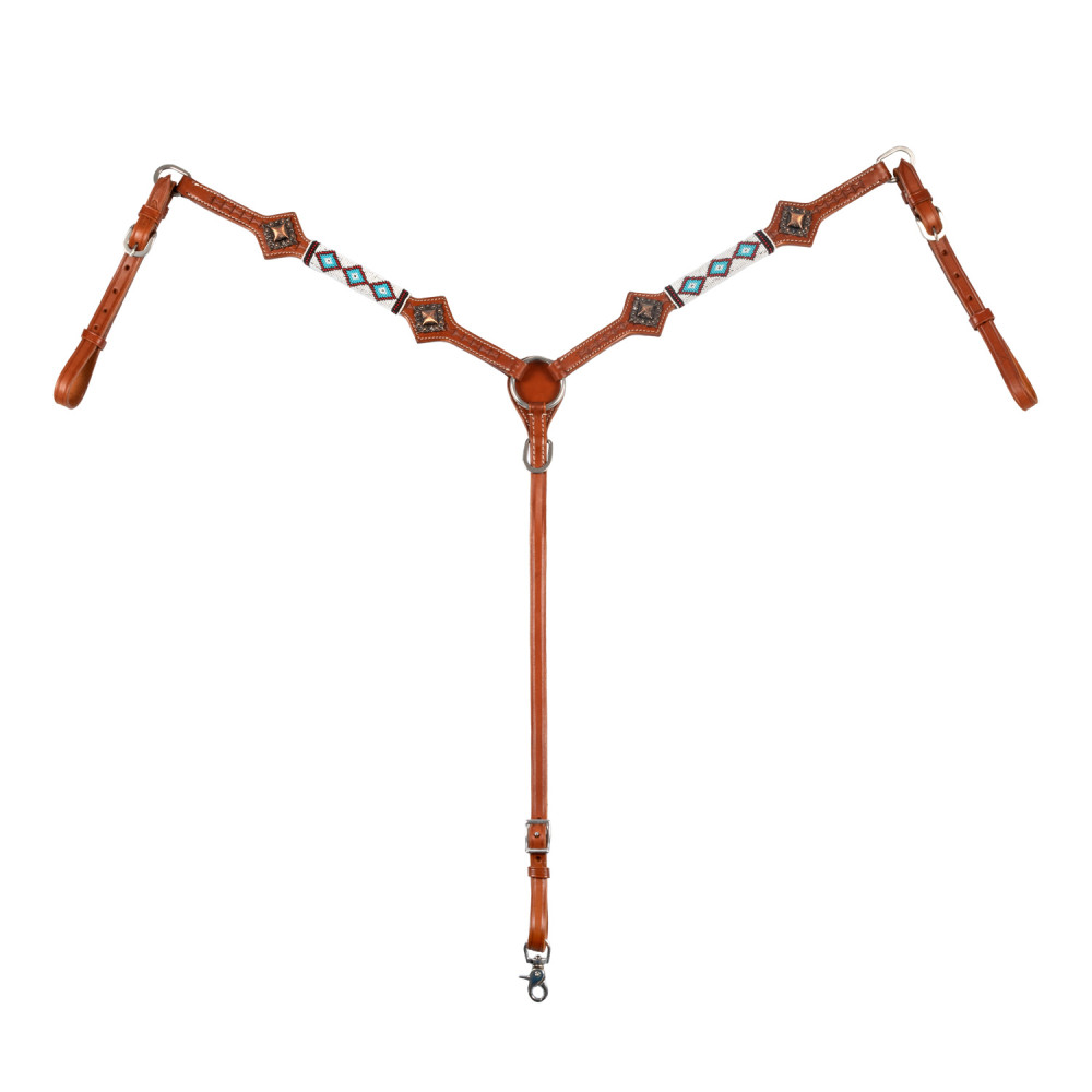 Collier De Poitrine Western Pour Cheval - Hilason Nylon Noir Taille Cheval R 312234