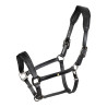 Licol en cuir Equestro anatomique Diamond - Noir