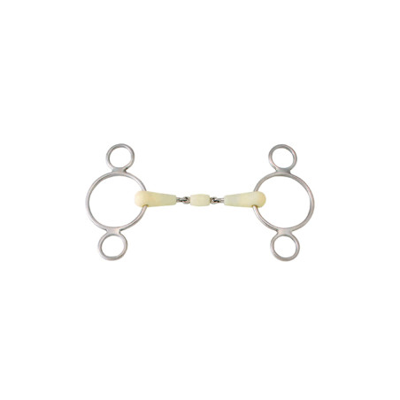 Mors Happy Mouth Gag 3 anneaux double brisure