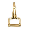 Mousqueton ressort acier Supreme plaqué laiton - Argent