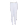 Pantalon d’équitation enfant unisexe Equestro x FISE grip genoux - Blanc