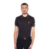 Polo homme Equestro Scuderia manches courtes - Noir
