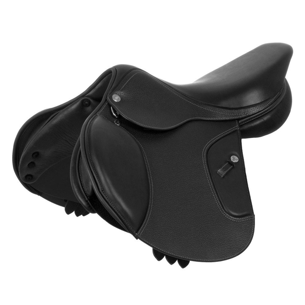 ACAVALLO - Selle De Dressage PERUGINO Taquets Courts Ajustable Systeme Mag