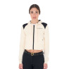 Sweat femme Equestro crop top à capuche - Marine blazer