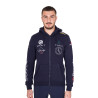 Sweat homme Equestro à capuche multi-logo - Marine blazer