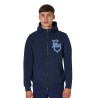 Sweat homme Equestro EQ à zip frontal - Marine blazer