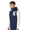 Sweat homme Equestro Institutional bicolore à zip frontal - Marine blazer / blanc antique