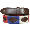 Ceinture Flags & Cup Chukka - Marron / bleu / rouge
