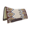 Tapis western Pool’s ergonomique contour laine - Beige / marron