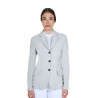Veste de concours femme Equestro avec logo embossé - Brume portuaire