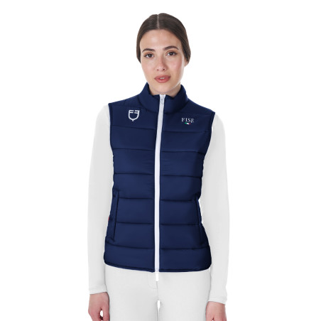 Veste sans manches femme Equestro x FISE coupe slim