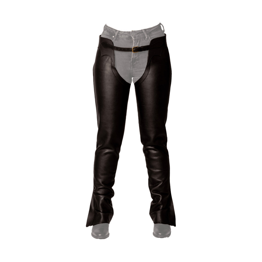 AK Flynn Demi-Chaps d'équitation en Cuir véritable Horse