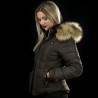 Parka femme VAASA Flags & Cup - Taupe