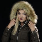 Parka femme VAASA Flags & Cup Taupe