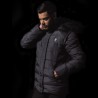 Parka Homme QUEBEC Flags & Cup - Gris chiné / noir