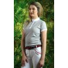 Polo Candiba femme manches courtes Flags & Cup - Gris
