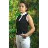 Polo CANDIBA femme sans manches Flags & Cup - Noir