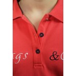 Polo enfant  HEREDIA Flags & Cup Corail