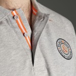 Polo homme MEXICO Flags & Cup Gris chiné