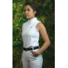 Polo SANTANA femme sans manches Flags & Cup - Blanc