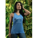 T-shirt femme ICA Flags & Cup Bleu marine