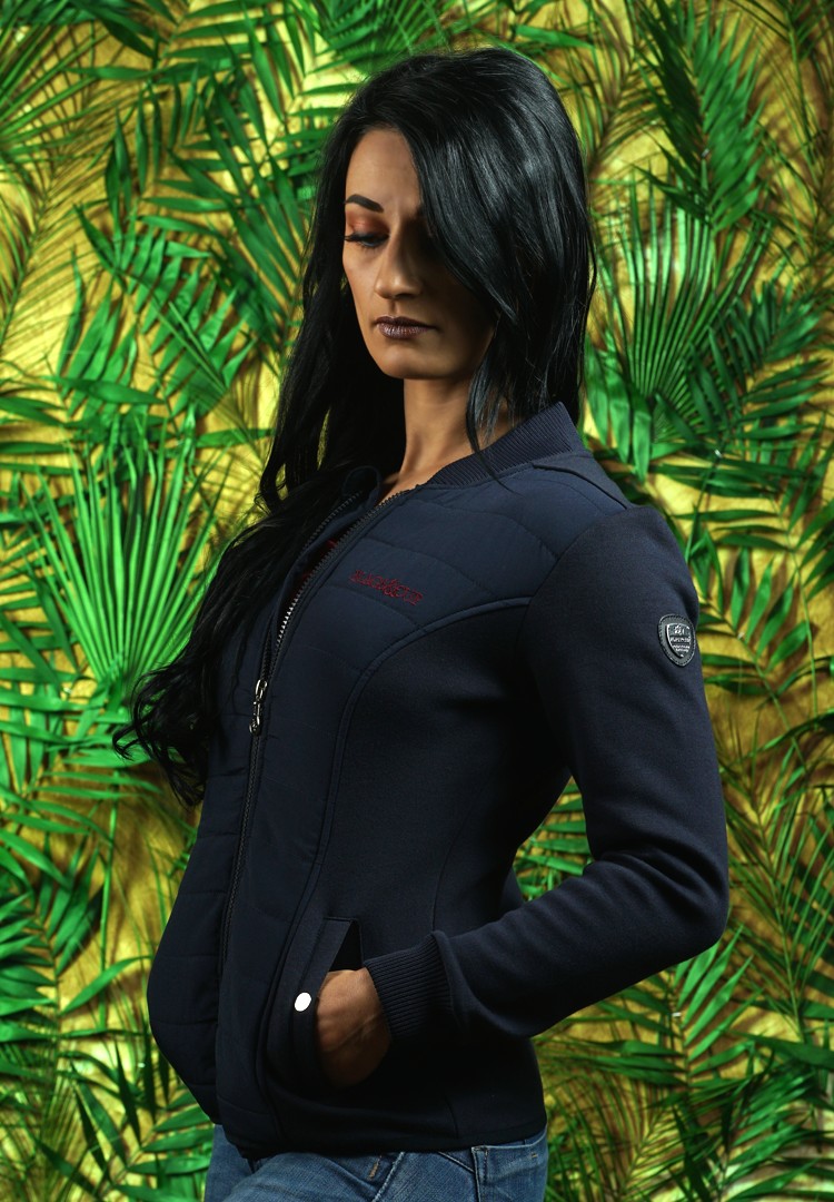 Veste femme HOSSA Flags & Cup Bleu marine Veste femme HOSSA Flags & Cup Bleu marine